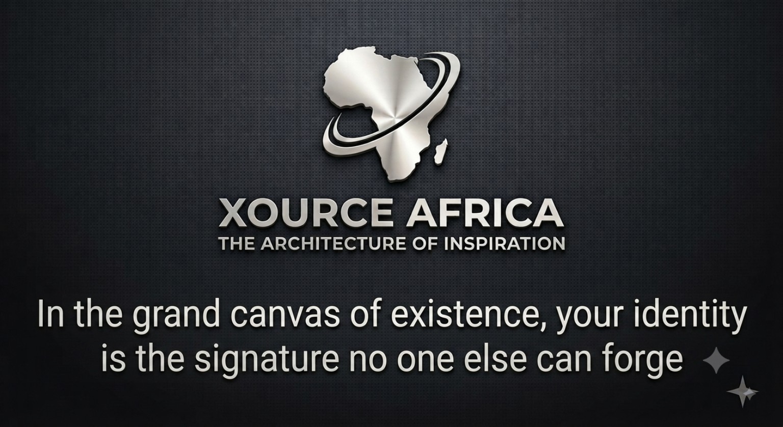 Xource Africa motivational post about identity and the signature no one else can forge